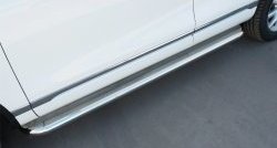 94 999 р. Широкая защита порогов Russtal Volkswagen Touareg NF рестайлинг (2014-2018) (Поверхность листа (вариант 1))  с доставкой в г. Пермь. Увеличить фотографию 5