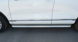 94 999 р. Широкая защита порогов Russtal Volkswagen Touareg NF рестайлинг (2014-2018) (Поверхность листа (вариант 1))  с доставкой в г. Пермь. Увеличить фотографию 7
