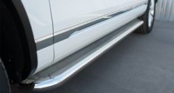 94 999 р. Широкая защита порогов Russtal Volkswagen Touareg NF рестайлинг (2014-2018) (Поверхность листа (вариант 1))  с доставкой в г. Пермь. Увеличить фотографию 10