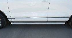 94 999 р. Широкая защита порогов Russtal Volkswagen Touareg NF рестайлинг (2014-2018) (Поверхность листа (вариант 1))  с доставкой в г. Пермь. Увеличить фотографию 11