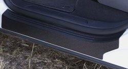 2 559 р. Накладки на порожки автомобиля RA Volkswagen Touareg NF рестайлинг (2014-2018) (Комплект (4 шт.))  с доставкой в г. Пермь. Увеличить фотографию 3