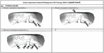 4 099 р. Правый подкрылок задний TOTEM Volkswagen Touareg CR (2018-2025)  с доставкой в г. Пермь. Увеличить фотографию 3