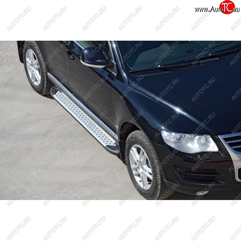 21 799 р. Порожки для ног Бумер (алюминий) Volkswagen Touareg GP рестайлинг (2006-2010)  с доставкой в г. Пермь