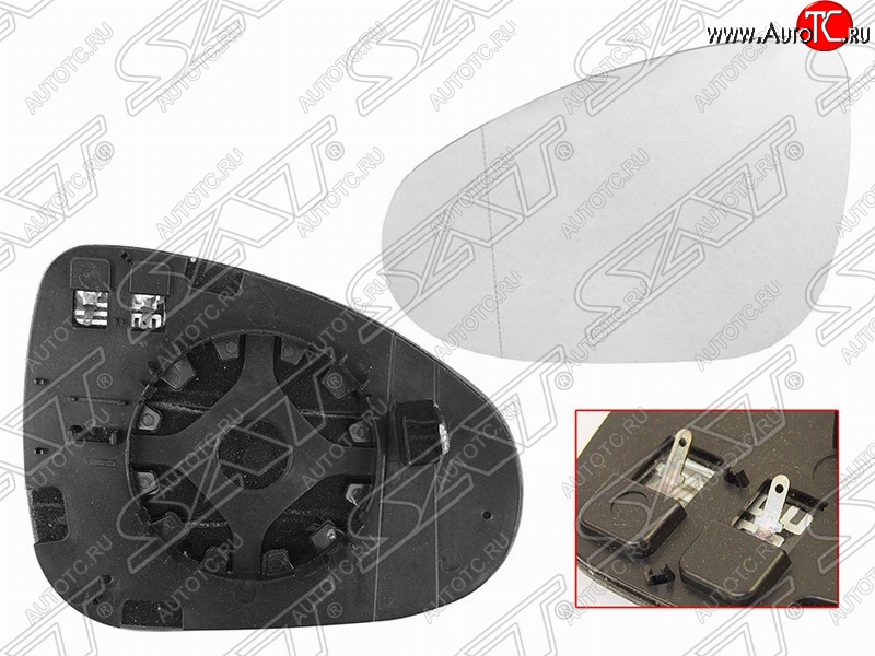 1 089 р. Правый зеркальный элемент зеркала заднего вида SAT (с подогревом) Volkswagen Touareg NF рестайлинг (2014-2018)  с доставкой в г. Пермь