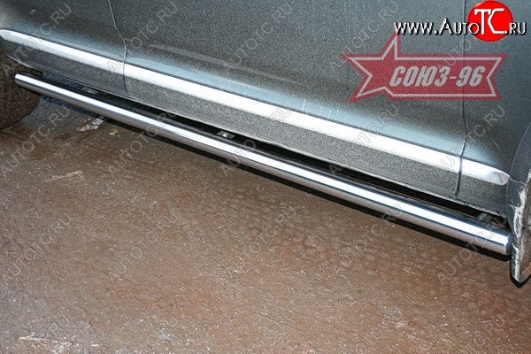 15 020 р. Защита порогов Souz-96 (d60) Volkswagen Touareg GP рестайлинг (2006-2010)  с доставкой в г. Пермь