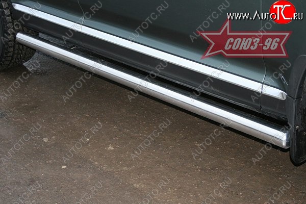 16 379 р. Защита порогов Souz-96 (d76) Volkswagen Touareg GP рестайлинг (2006-2010)  с доставкой в г. Пермь