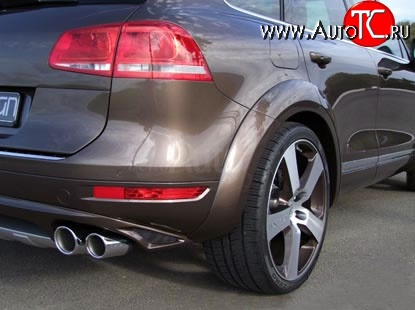 17 299 р. Комплект накладок на колёсные арки Je Design 7P Volkswagen Touareg 2 NF дорестайлинг (2010-2014) (Неокрашенные)  с доставкой в г. Пермь