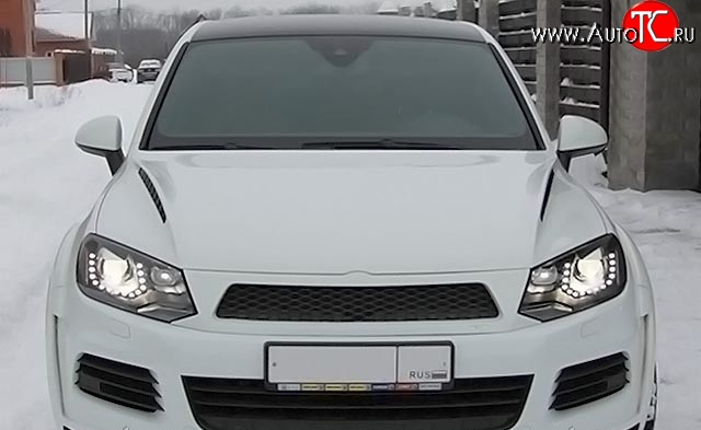 27 649 р. Пластиковый капот Enco Design Volkswagen Touareg NF дорестайлинг (2010-2014) (Неокрашенный)  с доставкой в г. Пермь