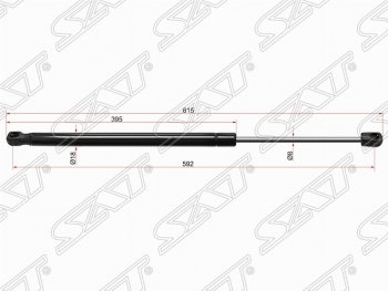 Газовый упор крышки багажника SAT Volkswagen Touareg 2 NF дорестайлинг (2010-2014)