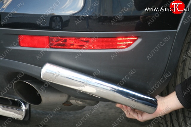 10 259 р. Защита заднего бампера уголки d 60 (компл 2шт.) Souz_96 Volkswagen Touareg NF дорестайлинг (2010-2014)  с доставкой в г. Пермь