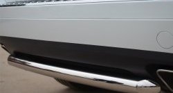 15 249 р. Одинарная защита заднего бампера из трубы диаметром 63 мм SLITKOFF Volkswagen Touareg NF дорестайлинг (2010-2014)  с доставкой в г. Пермь. Увеличить фотографию 3