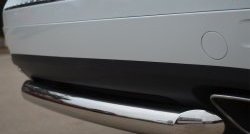 15 549 р. Одинарная защита заднего бампера из трубы диаметром 76 мм SLITKOFF Volkswagen Touareg NF дорестайлинг (2010-2014)  с доставкой в г. Пермь. Увеличить фотографию 3