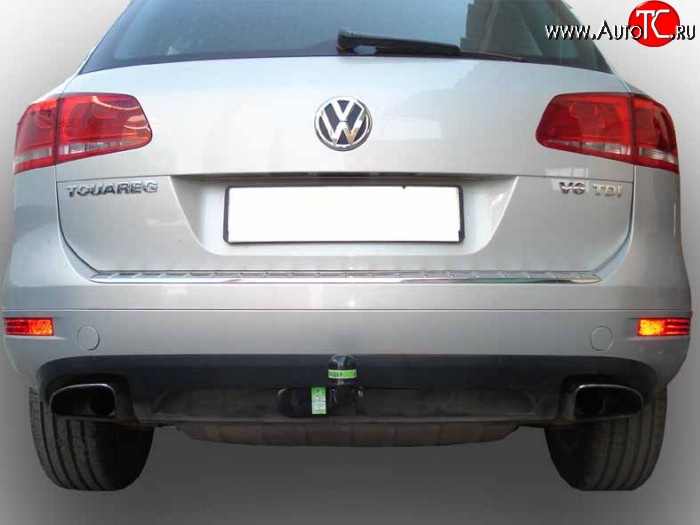 7 499 р. Фаркоп Лидер Плюс  Volkswagen Touareg  NF (2010-2014) дорестайлинг (Без электропакета)  с доставкой в г. Пермь
