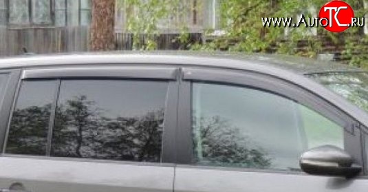 999 р. Комплект дефлекторов окон (ветровиков) 4 шт. (рестайлинг) Russtal Volkswagen Touran 1T дорестайлинг минивэн (2003-2006)  с доставкой в г. Пермь