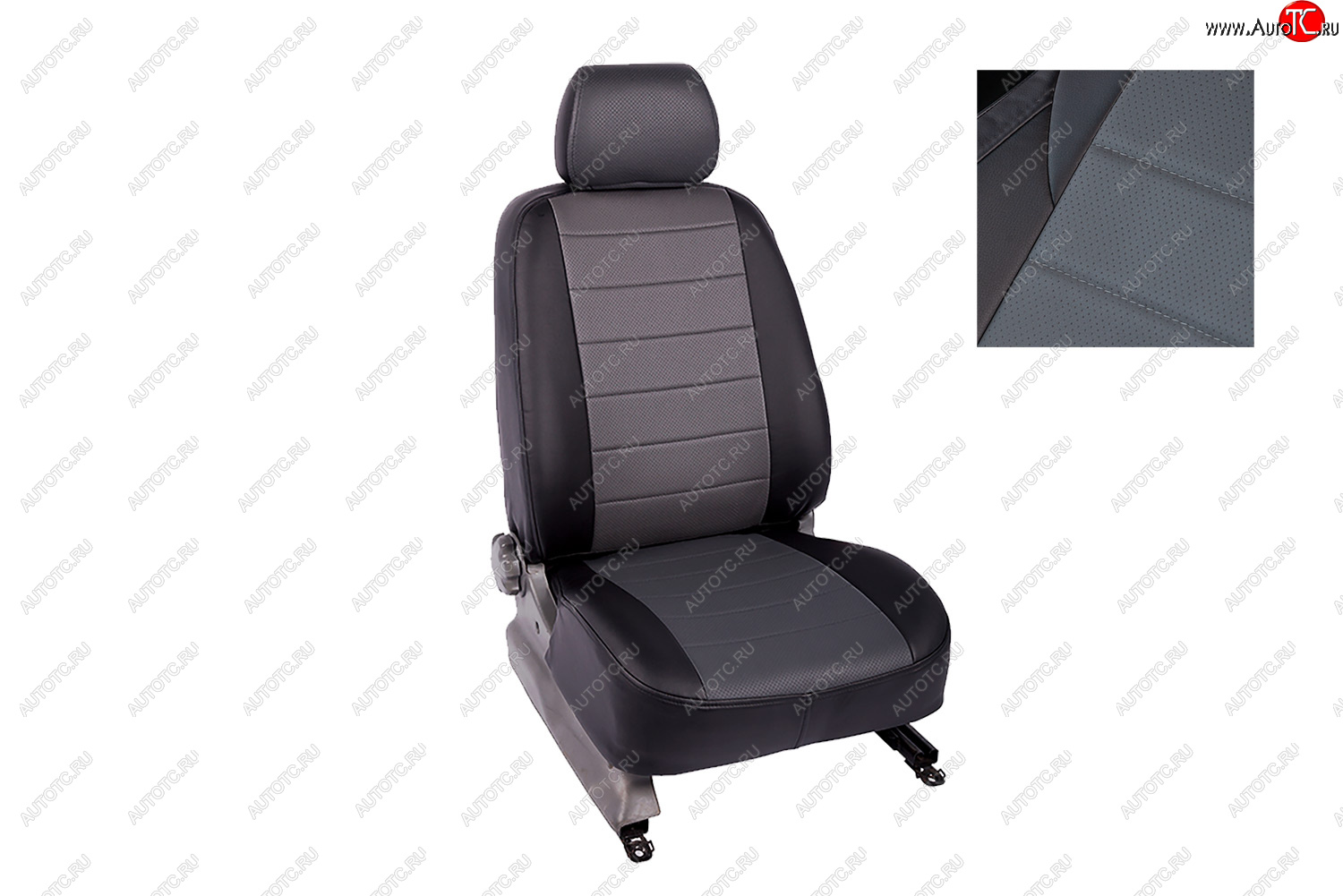 5 999 р. Чехлы для сидений Seintex (экокожа, 7 подголовников, airbag) Volkswagen Touran 1T 1-ый рестайлинг минивэн (2006-2010)  с доставкой в г. Пермь