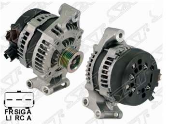 Генератор SAT (14V/120A) Ford C-max  Mk1 (2003-2007), Ford Focus  2 (2004-2008), Volvo C30  хэтчбэк 3 дв. (2006-2009), Volvo S40  MS седан (2004-2012), Volvo V50 (2004-2012)