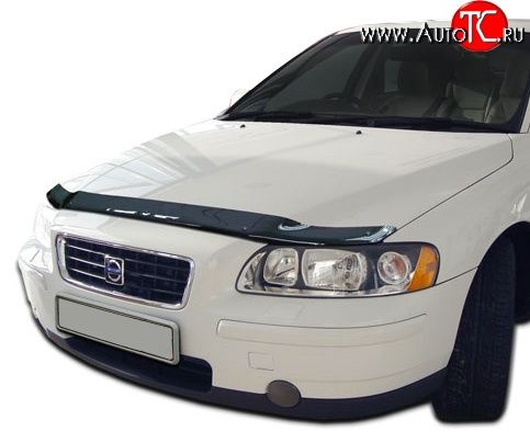 3 299 р. Дефлектор капота NovLine Volvo S60 RS,RH седан дорестайлинг (2000-2004)  с доставкой в г. Пермь