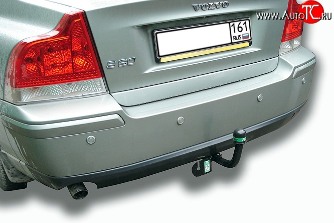 4 499 р. Фаркоп Лидер Плюс  Volvo S60  RS,RH седан (2000-2010) дорестайлинг, рестайлинг (Без электропакета)  с доставкой в г. Пермь