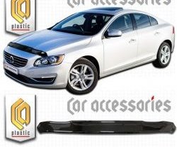 Дефлектор капота CA Plastic Volvo S60  FS седан (2013-2018) рестайлинг