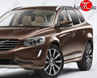 26 999 р. Накладки на стойки дверей СТ Volvo XC60 (2017-2022) (Неокрашенные)  с доставкой в г. Пермь
