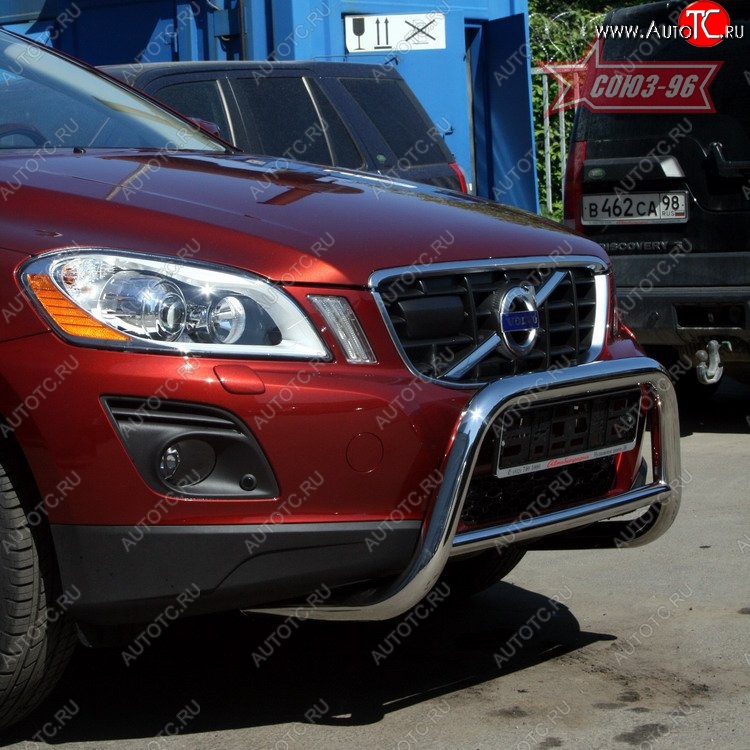 12 914 р. Защита переднего бампера Souz-96 (d60) Volvo XC60  дорестайлинг (2008-2013)  с доставкой в г. Пермь