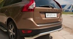 15 999 р. Защита заднего бампера (Ø63 мм волна, нержавейка) SLITKOFF Volvo XC60  дорестайлинг (2008-2013)  с доставкой в г. Пермь. Увеличить фотографию 6