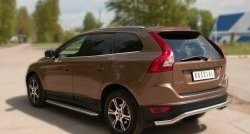 15 999 р. Защита заднего бампера (Ø63 мм волна, нержавейка) SLITKOFF Volvo XC60  дорестайлинг (2008-2013)  с доставкой в г. Пермь. Увеличить фотографию 8