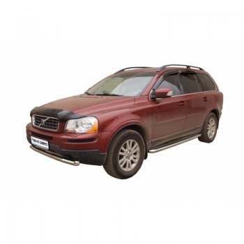Защита переднего бампера ТехноСфера (Техно Сфера) (нержавейка, d63.5 mm) Volvo XC90  C (2006-2014) 1-ый рестайлинг, 2-ой рестайлинг