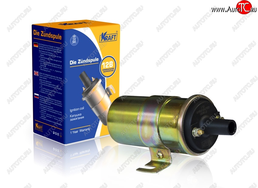 1 299 р. Катушка зажигания KRAFT ГАЗ 3102 Волга (1981-2008)  с доставкой в г. Пермь