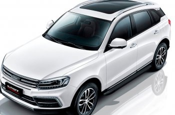 13 349 р. Пороги алюминиевые Slitkoff  Zotye Coupa  B11F (2019-2021) (Optima Black )  с доставкой в г. Пермь. Увеличить фотографию 3
