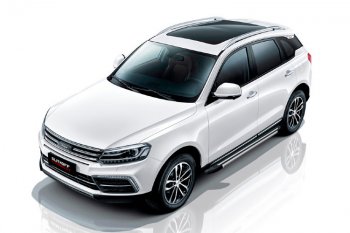 11 299 р. Пороги алюминиевые Slitkoff  Zotye Coupa  B11F (2019-2021) (Luxe Black)  с доставкой в г. Пермь. Увеличить фотографию 2
