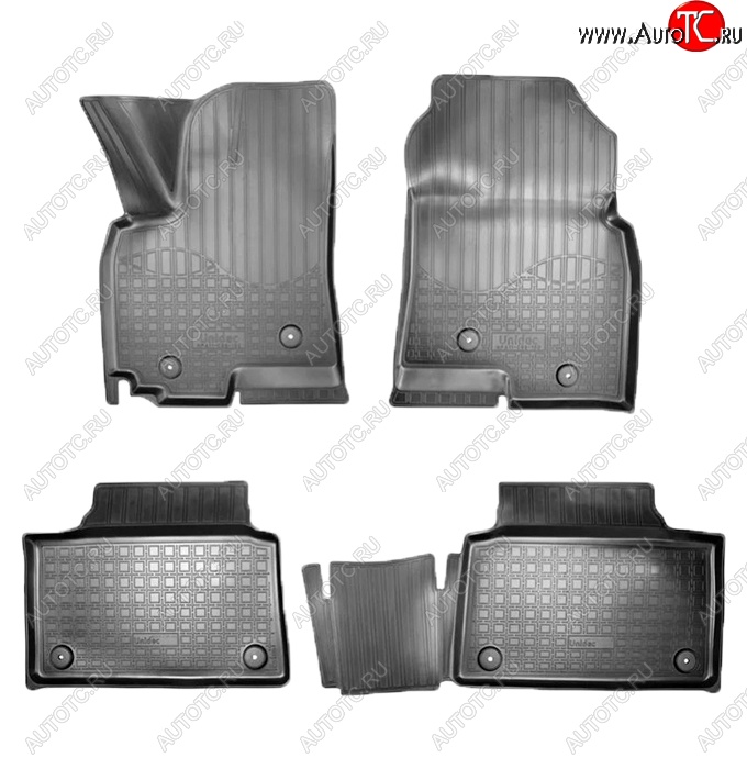 2 599 р. Коврики салонные Noplast (3D)  Zotye Coupa  B11F (2019-2021) (Черные)  с доставкой в г. Пермь